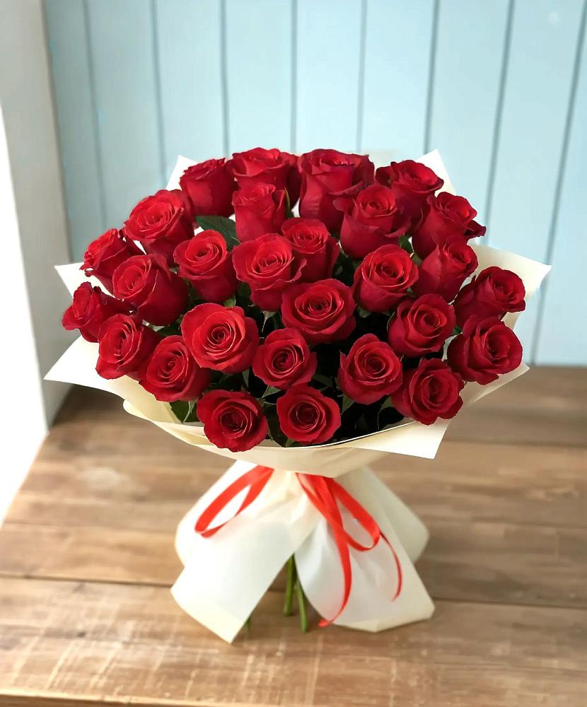 Букет 29 Красных роз в Малых Дербетах