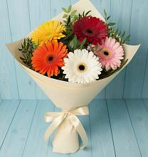 Букет цветов из:  Герберы в Малых Дербетах