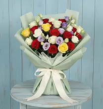 Букет цветов из:  Розы в Малых Дербетах