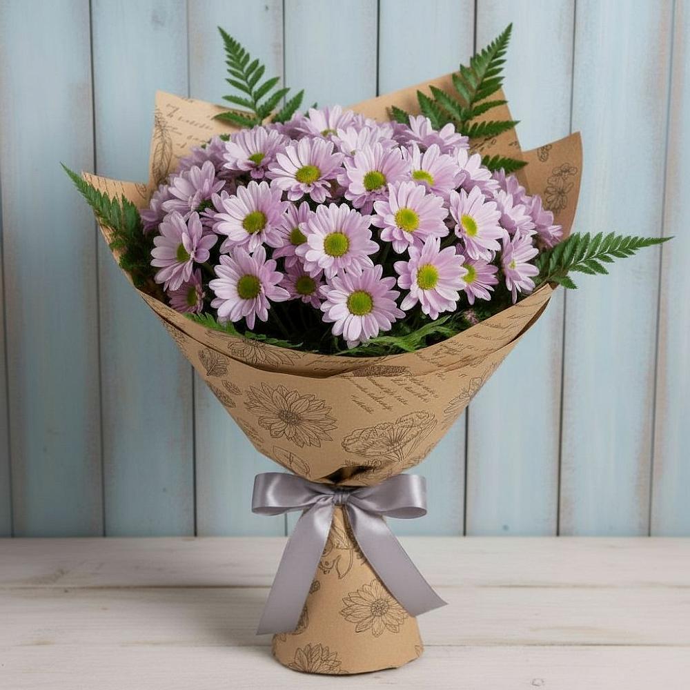 Букет цветов из: Хризантемы в Малых Дербетах