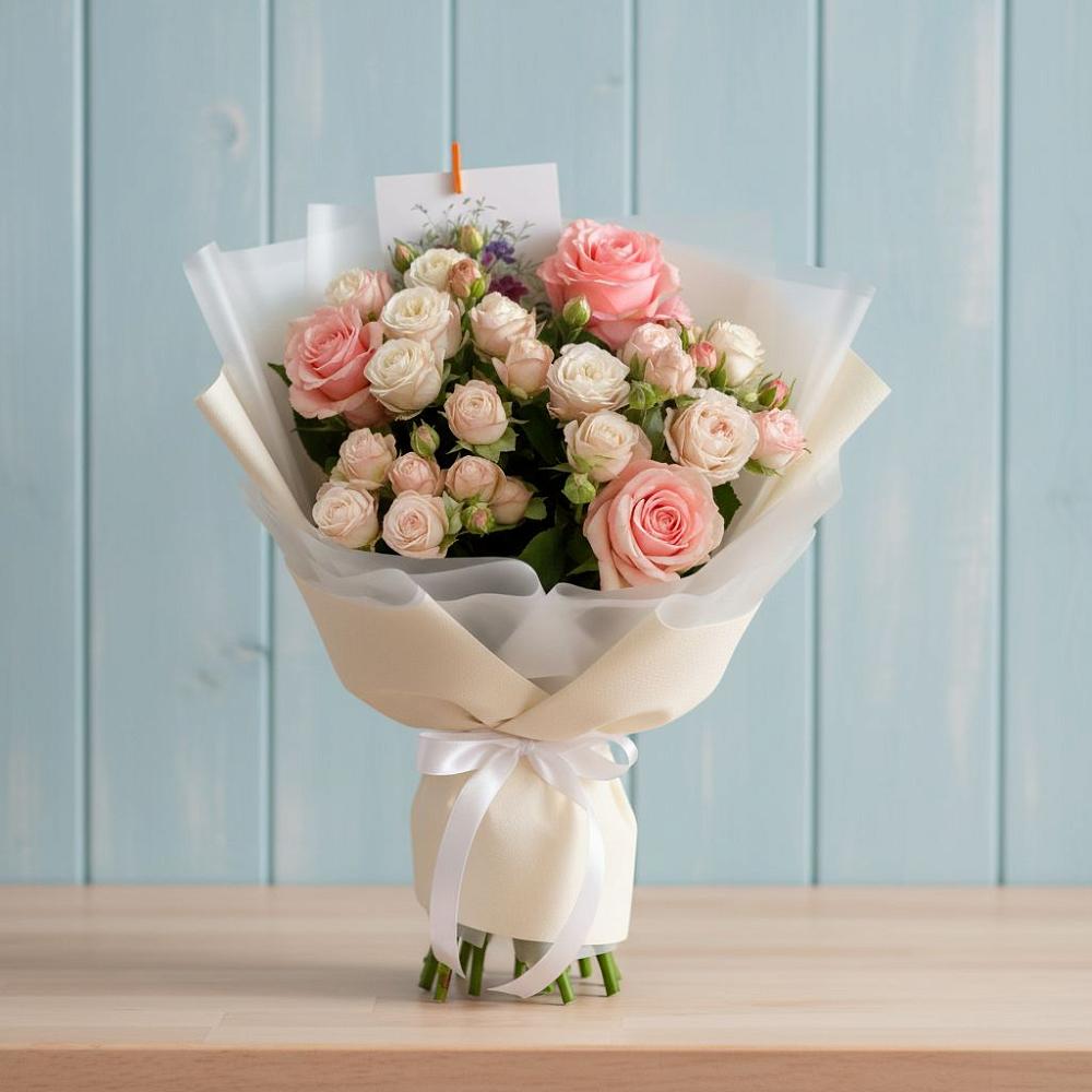 Букет цветов из: Розы в Малых Дербетах