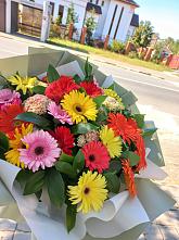 Букет цветов из:  Герберы #REPLACE_PRED# Малых Дербетах
