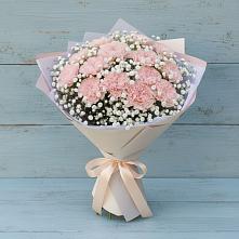 Букет цветов из:  Гвоздики в Малых Дербетах
