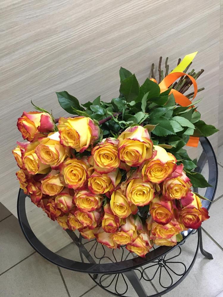 Букет Желтые розы в Малых Дербетах