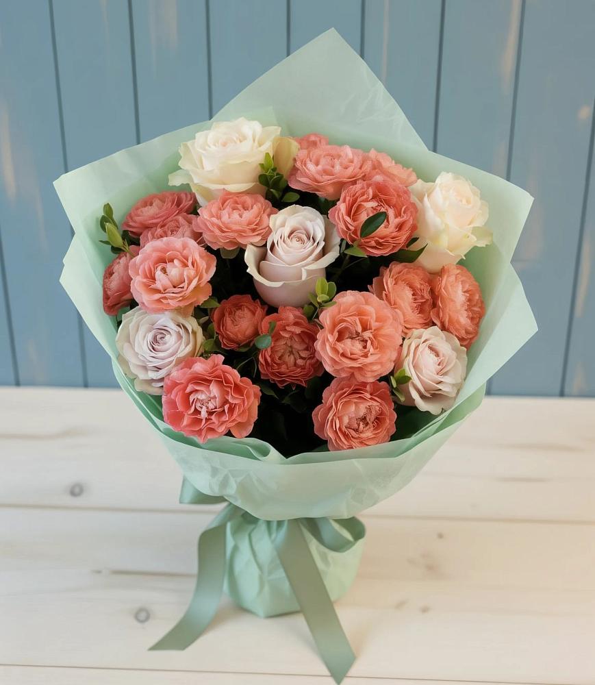 Букет цветов из: Розы в Малых Дербетах